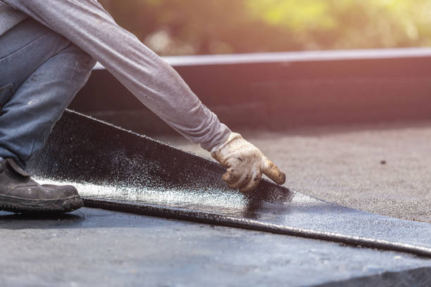 Professional Waterproofing technician working in Nunda, NY